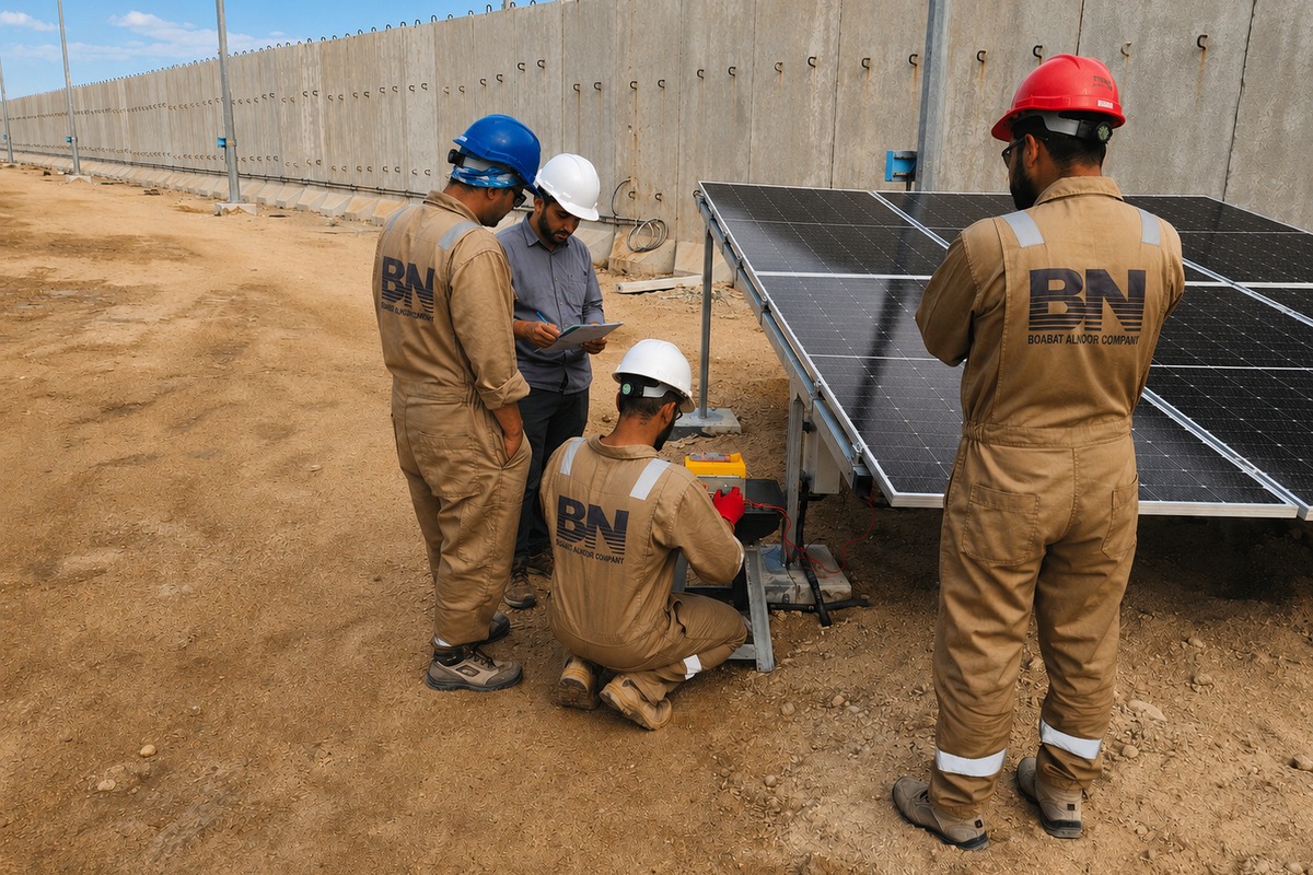EPC Solar System Power Supply & AC Installation at Security Watch Towers